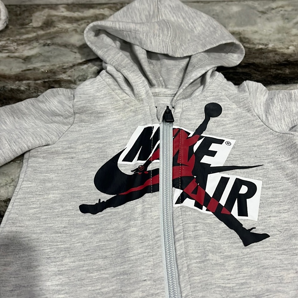 Air Jordan onesie with hooodie